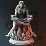 Misti - Caller of Storms / Elf / Mage / Magic / Pathfinder / DnD / DM Stash / 3D Print / 4K Mini / TableTop Miniature / 32mm / 75mm