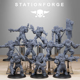 Corrupted Socratis Infantry / Chaos / Corrupted / Marine / Knight / Infantry / Space / Table Top / Station Forge / 3D Print / Wargaming