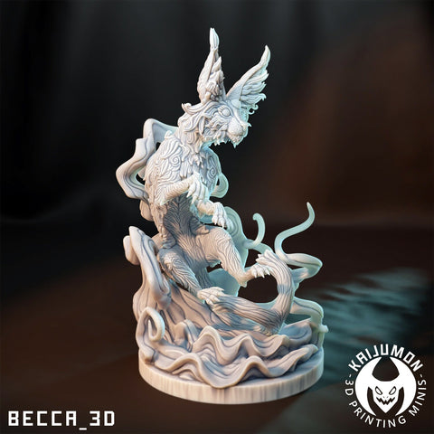Espeon / Pokemon / Kaijumon / Evee / Psycic / Evolutions / DnD / Monster / Miniature / 3D Print / 4K Mini / TableTop Miniature