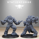 Corrupted Socratis Infantry / Chaos / Corrupted / Marine / Knight / Infantry / Space / Table Top / Station Forge / 3D Print / Wargaming