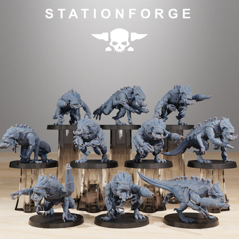 Xenarid Infantry / Bug / Infantry / Nids / Alien / Brood / Swarm / Sci Fi / Space / Table Top / Station Forge / 3D Print / 4K Mini/Wargaming