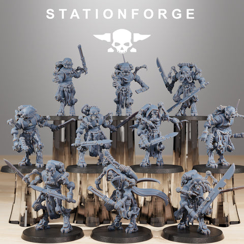 Scavenger Runners / Runners / Cyborg / Scavenger / Melee / Robot / Sci Fi / Space / Table Top / Station Forge / 3D Print / 4K Mini/Wargaming