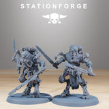 Scavenger Runners / Runners / Cyborg / Scavenger / Melee / Robot / Sci Fi / Space / Table Top / Station Forge / 3D Print / 4K Mini/Wargaming