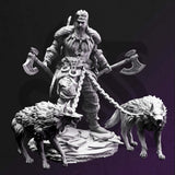 wajoshki - Houndmaster / Ranger / Hound master / Hero / DnD / DM Stash / 3D Print / 4K Mini / TableTop Miniature / 32mm / 75mm