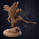 Tallulah and Tulip / Griffin / Gryphon / Griffon / Griffin Rider / Pathfinder / DnD / GM Stash / 3D Print / 4K Mini / TableTop Miniature