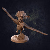 Tallulah and Tulip / Griffin / Gryphon / Griffon / Griffin Rider / Pathfinder / DnD / GM Stash / 3D Print / 4K Mini / TableTop Miniature