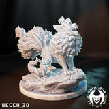 Flameon / Pokemon / Kaijumon / Evee / Evolutions / DnD / Monster / Miniature / 3D Print / 4K Mini / TableTop Miniature