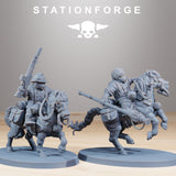 GrimGuard Pony Cavalry / Cavalry / Imperial / Mounted / Halfling / Sci Fi / Space / Table Top / Station Forge / 3D Print / 4K Mini/Wargaming