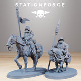 GrimGuard Pony Cavalry / Cavalry / Imperial / Mounted / Halfling / Sci Fi / Space / Table Top / Station Forge / 3D Print / 4K Mini/Wargaming