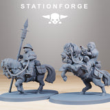 GrimGuard Pony Cavalry / Cavalry / Imperial / Mounted / Halfling / Sci Fi / Space / Table Top / Station Forge / 3D Print / 4K Mini/Wargaming