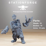 Scavenger Frontliners Heavy Support / Mech / Heavy / Infantry / Sci Fi / Space / Table Top / Station Forge / 3D Print / 4K Mini / Wargaming