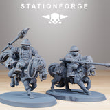 GrimGuard Pony Cavalry / Cavalry / Imperial / Mounted / Halfling / Sci Fi / Space / Table Top / Station Forge / 3D Print / 4K Mini/Wargaming