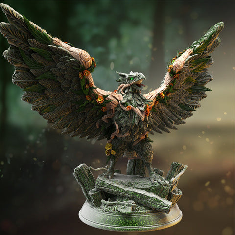 Rolyn / BIG /  Guardian Spirit / Eagle / Magic / Hero / DnD / Pathfinder / DM Stash / 3D Print / 4K Mini / TableTop Miniature / 32mm / 75mm