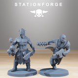 Corrupted Guard Sectarians / Chaos / Corrupted / Infantry / Sci Fi / Space / Table Top / Station Forge / 3D Print / 4K Mini / Wargaming