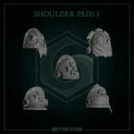 Shoulder Pads 1 - 9 / Shoulders / Imperial / Marine / Pilgrim / Kitbash / Angels / Sci Fi / Space / GreyTide Studio / 3D Print / Wargaming
