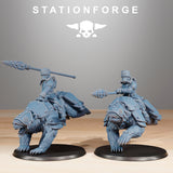 GrimGuard Bear Riders / Cavalry / Bears / Imperial / Mounted / Sci Fi / Space / Table Top / Station Forge / 3D Print / 4K Mini / Wargaming