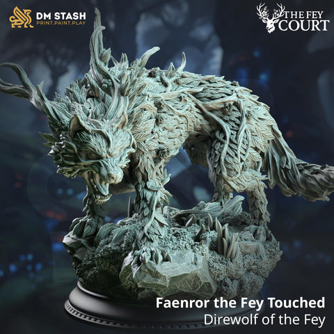Faenror / Fey / Monster / Direwolf / Wolf / Fairy / Creature / Beast / Magic / DnD / DM Stash / 3D Print / TableTop / 32mm / 75mm
