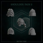 Shoulder Pads 1 - 9 / Shoulders / Imperial / Marine / Pilgrim / Kitbash / Angels / Sci Fi / Space / GreyTide Studio / 3D Print / Wargaming