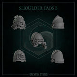 Shoulder Pads 1 - 9 / Shoulders / Imperial / Marine / Pilgrim / Kitbash / Angels / Sci Fi / Space / GreyTide Studio / 3D Print / Wargaming