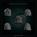 Shoulder Pads 1 - 9 / Shoulders / Imperial / Marine / Pilgrim / Kitbash / Angels / Sci Fi / Space / GreyTide Studio / 3D Print / Wargaming