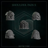 Shoulder Pads 1 - 9 / Shoulders / Imperial / Marine / Pilgrim / Kitbash / Angels / Sci Fi / Space / GreyTide Studio / 3D Print / Wargaming