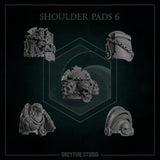 Shoulder Pads 1 - 9 / Shoulders / Imperial / Marine / Pilgrim / Kitbash / Angels / Sci Fi / Space / GreyTide Studio / 3D Print / Wargaming