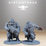 Grimguard Mutants / Soldier / Mutant / Imperial / Infantry / Sci Fi / Space / Table Top / Station Forge / 3D Print / 4K Mini / Wargaming