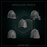 Shoulder Pads 1 - 9 / Shoulders / Imperial / Marine / Pilgrim / Kitbash / Angels / Sci Fi / Space / GreyTide Studio / 3D Print / Wargaming