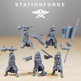 GrimGuard Command Force / Guard / Imperial / Infantry / Sci Fi / Space / Table Top / Station Forge / 3D Print / 4K Mini / Wargaming / RPG