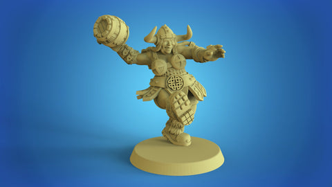 Keg Maiden Norse Star Player / Fantasy Football / Star Player /Norse Fantasy Football Team / Norse Team / Tabletop / Miniatures / Boardgame
