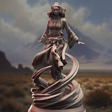 Avia Shun - Air Elemi Aeromancer / Mage / Sorceress / Elements / Pathfinder / DnD / DM Stash / 3D Print / TableTop Miniature / 32mm / 75mm