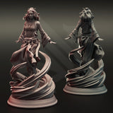 Avia Shun - Air Elemi Aeromancer / Mage / Sorceress / Elements / Pathfinder / DnD / DM Stash / 3D Print / TableTop Miniature / 32mm / 75mm