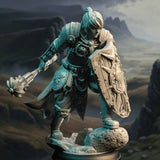 Arkina / Paladin / Human / Fighter / Warrior / Female / Pathfinder / DnD / DM Stash / 3D Print / 4K Mini / TableTop Miniature / 32mm /75mm