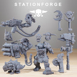 Orkaz BlackSkull / Warrior / Orkaz / Orc / Goblin / Machine / Mob / Sci Fi / Space / Table Top / Station Forge / 3D Print / Wargaming
