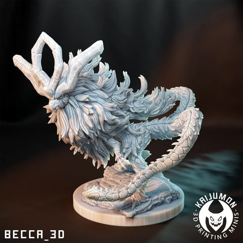 Walking Wake / Pokemon / Kaijumon / Water / Dragon / Scarlet / Bug / DnD / Monster / Miniature / 3D Print / 4K Mini / TableTop Miniature