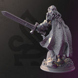 Syrinlena / Elf / Fighter / Paladin / Knight / Holy / Tyr / Pathfinder / DnD / DM Stash / 3D Print / TableTop / 32mm / 75mm