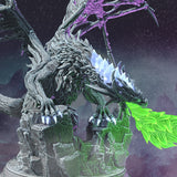 Nerevin - Undead Dragon / Dragon / Undead / Big Guy / Frozen / Monster / Pathfinder / DnD / DM Stash / 3D Print / TableTop / 32mm / 75mm