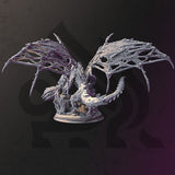 Nerevin - Undead Dragon / Dragon / Undead / Big Guy / Frozen / Monster / Pathfinder / DnD / DM Stash / 3D Print / TableTop / 32mm / 75mm