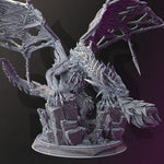 Nerevin - Undead Dragon / Dragon / Undead / Big Guy / Frozen / Monster / Pathfinder / DnD / DM Stash / 3D Print / TableTop / 32mm / 75mm