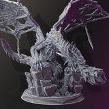 Nerevin - Undead Dragon / Dragon / Undead / Big Guy / Frozen / Monster / Pathfinder / DnD / DM Stash / 3D Print / TableTop / 32mm / 75mm