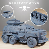 GrimGuard Armored Vehicle / Troop carrier / Imperial / Sci Fi / Space / Table Top / Station Forge / 3D Print / 4K Mini / Wargaming / RPG