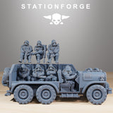 GrimGuard Armored Vehicle / Troop carrier / Imperial / Sci Fi / Space / Table Top / Station Forge / 3D Print / 4K Mini / Wargaming / RPG