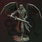 Duke Strauss / Vampire / Warrior / Fighter / Death Knight / DnD / GM Stash / 3D Print / 4K Mini / TableTop Miniature / 32mm / 75mm