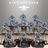 Astronet X1 Infantry / Robot / Cyborg / Infantry / Cybernet / Sci Fi / Space / Table Top / Station Forge / 3D Print / 4K Mini / Wargaming