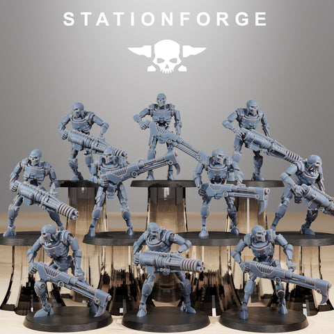 Astronet X1 Infantry / Robot / Cyborg / Infantry / Cybernet / Sci Fi / Space / Table Top / Station Forge / 3D Print / 4K Mini / Wargaming
