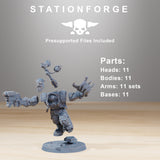 Goblin Infantry 2 / Orkaz / Goblins / Orc / Infantry / Sci Fi / Space / Table Top / Station Forge / 3D Print / 4K Mini / Wargaming