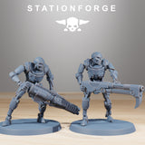 Astronet X1 Infantry / Robot / Cyborg / Infantry / Cybernet / Sci Fi / Space / Table Top / Station Forge / 3D Print / 4K Mini / Wargaming