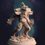 Giga Gluglin / Monster / Sea / Fish / Angler / Pathfinder / DnD / DM Stash / 3D Print / 4K Mini / TableTop Miniature / 32mm / 75mm