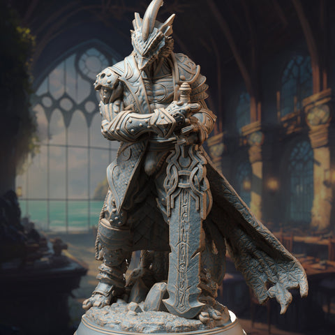 Wreathe / Fighter / Automaton / Eberron / Construct / Pathfinder / DnD / DM Stash / 3D Print / 4K Mini / TableTop Miniature / 32mm / 75mm