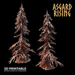 Infected Conifers Set / Terrain / Trees / Pathfinder / DnD / Asgard Rising / 3D Print / 4K Mini / TableTop Miniature / RPG